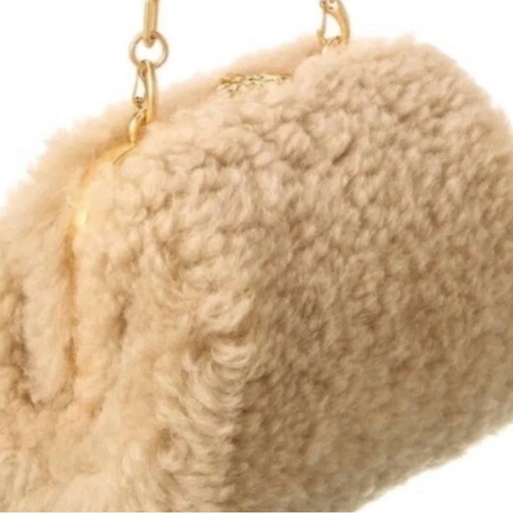 Tory Burch Cleo Shearling Crossbody Bag Limited Edition NWT